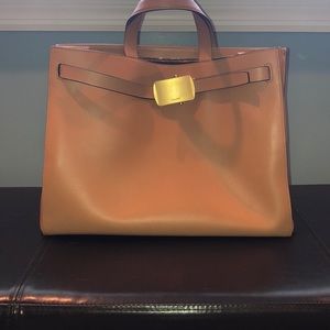 Calvin Klein Collections Genuine Leather Handbag
